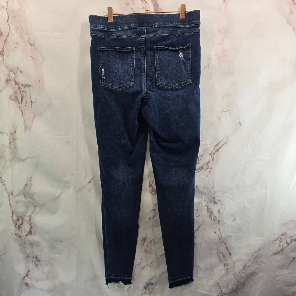 Spanx Jegging Womens Large Jeanish Legging Denim Jean Mid Rise Crop 20203T